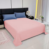 Waterproof Bed Flat Sheet ,Best Season Cotton Sheet-Long Staple Cotton Sheets Set, Soft Cotton Bed Sheets,Reusable Washable Mattress Protector Sheet, Furniture Cover for Bedding,Couch P-ink
