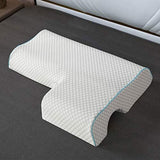 Memory Foam Cuddle Pillow, Shoulder Pillow for Side Sleepers, Arm Pillow with Arm Hole for Sleeping, Side Sleeper Pillow for Arm Pressure Relief with Breathable Pillowcase, 27.2x19.3 27.2" x 19.3" A