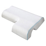 Memory Foam Cuddle Pillow, Shoulder Pillow for Side Sleepers, Arm Pillow with Arm Hole for Sleeping, Side Sleeper Pillow for Arm Pressure Relief with Breathable Pillowcase, 27.2x19.3 27.2" x 19.3" B