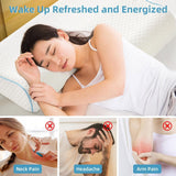 Memory Foam Cuddle Pillow, Shoulder Pillow for Side Sleepers, Arm Pillow with Arm Hole for Sleeping, Side Sleeper Pillow for Arm Pressure Relief with Breathable Pillowcase, 27.2x19.3 27.2" x 19.3" B