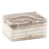 Transparent Zipper Clothing Storage Bag - Heavy-Duty Organizer for Blankets, Linen, Bed Sheets, Clothes & Pillows | Space-Saving Compression Bag Storage for Closet(11.81"DX9.05"WX5.9"H) 16.14"DX11.81"WX7.87"H