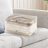 Transparent Zipper Clothing Storage Bag - Heavy-Duty Organizer for Blankets, Linen, Bed Sheets, Clothes & Pillows | Space-Saving Compression Bag Storage for Closet(11.81"DX9.05"WX5.9"H) 16.14"DX11.81"WX7.87"H