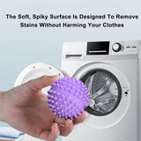 Reusable Dryer Balls for Laundry,Anti Static Drying Balls Reduce Wrinkles,Set of 6 in Royal Blue Light Pink Purple,Gentle on Fabrics and Clothes Royal Blue Light Pink Purple