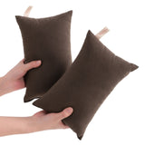 2 Pack Microfiber Pillow,Tiny Pillows,11"x7" Microfiber Mini Pillows for Travel,Pets,Soft and Machine Washable Small Pillows for Neck,Wrist, and Knee Comfort,for Travel,Cars, Airplanes(Yellow) RD2