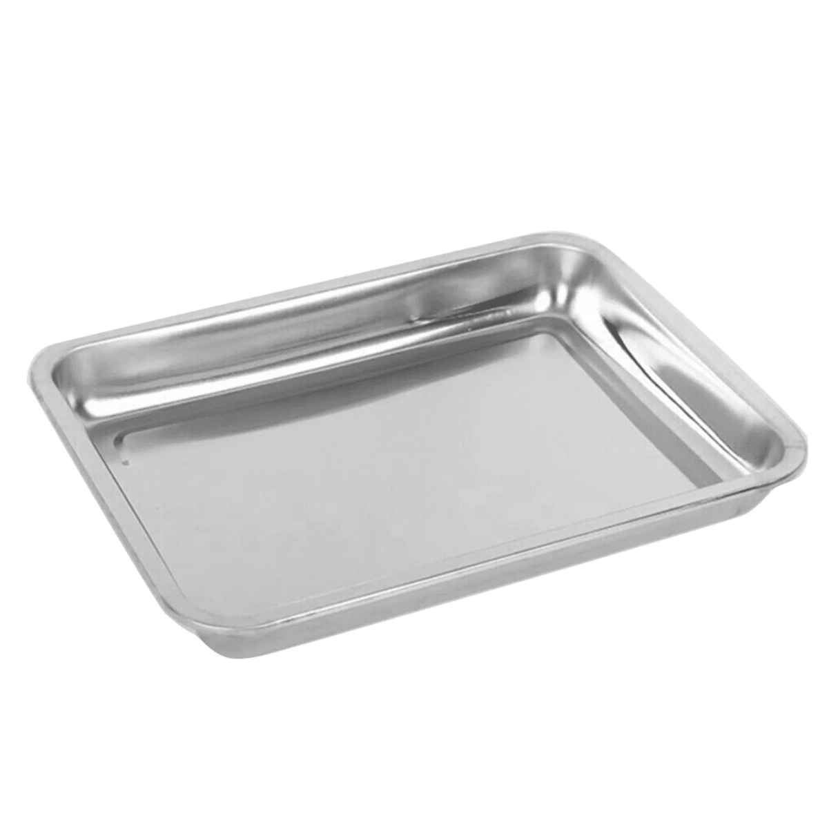 1Pcs Toaster Oven Pans For Baking,Baking Sheets Cookie Sheet Pans,Small Replacement Trays For Toaster,Small Baking Trays For Oven, Stainless Steel Baking Sheet Pan, Toaster Oven Tray 12.59" x 8.66" x 1.88" Silver