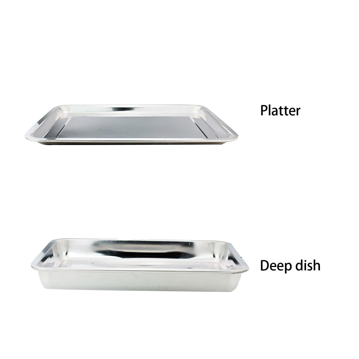 1Pcs Toaster Oven Pans For Baking,Baking Sheets Cookie Sheet Pans,Small Replacement Trays For Toaster,Small Baking Trays For Oven, Stainless Steel Baking Sheet Pan, Toaster Oven Tray 12.59" x 8.66" x 1.88" Silver