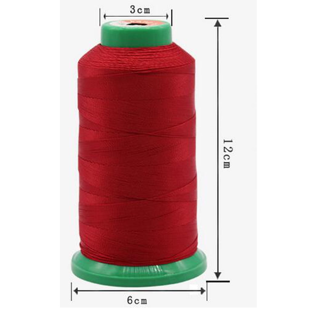 1190Yards High Strength Polyester Sewing Thread,Heavy Duty Sewing Threads,210D Thread,All Purpose Sewing Thread Cones, High Tensile Polyester Thread Spools for Sewing, Quilting, Serger Machines Black