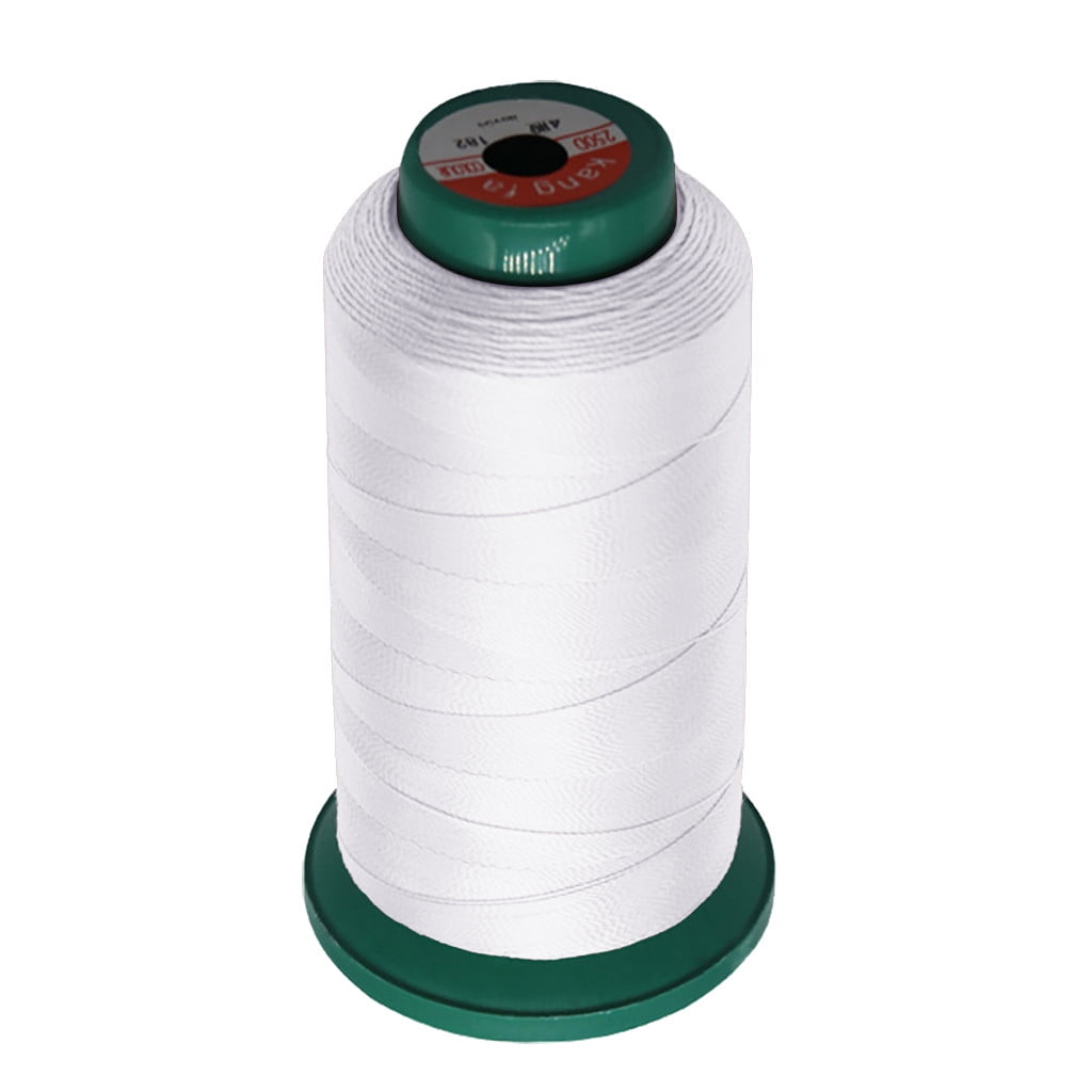 1190Yards High Strength Polyester Sewing Thread,Heavy Duty Sewing Threads,210D Thread,All Purpose Sewing Thread Cones, High Tensile Polyester Thread Spools for Sewing, Quilting, Serger Machines,Black White