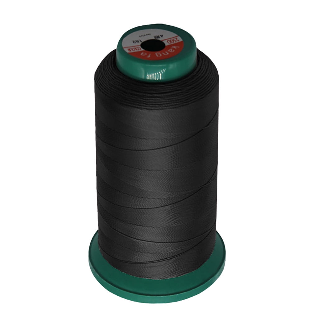 1190Yards High Strength Polyester Sewing Thread,Heavy Duty Sewing Threads,210D Thread,All Purpose Sewing Thread Cones, High Tensile Polyester Thread Spools for Sewing, Quilting, Serger Machines,Black White