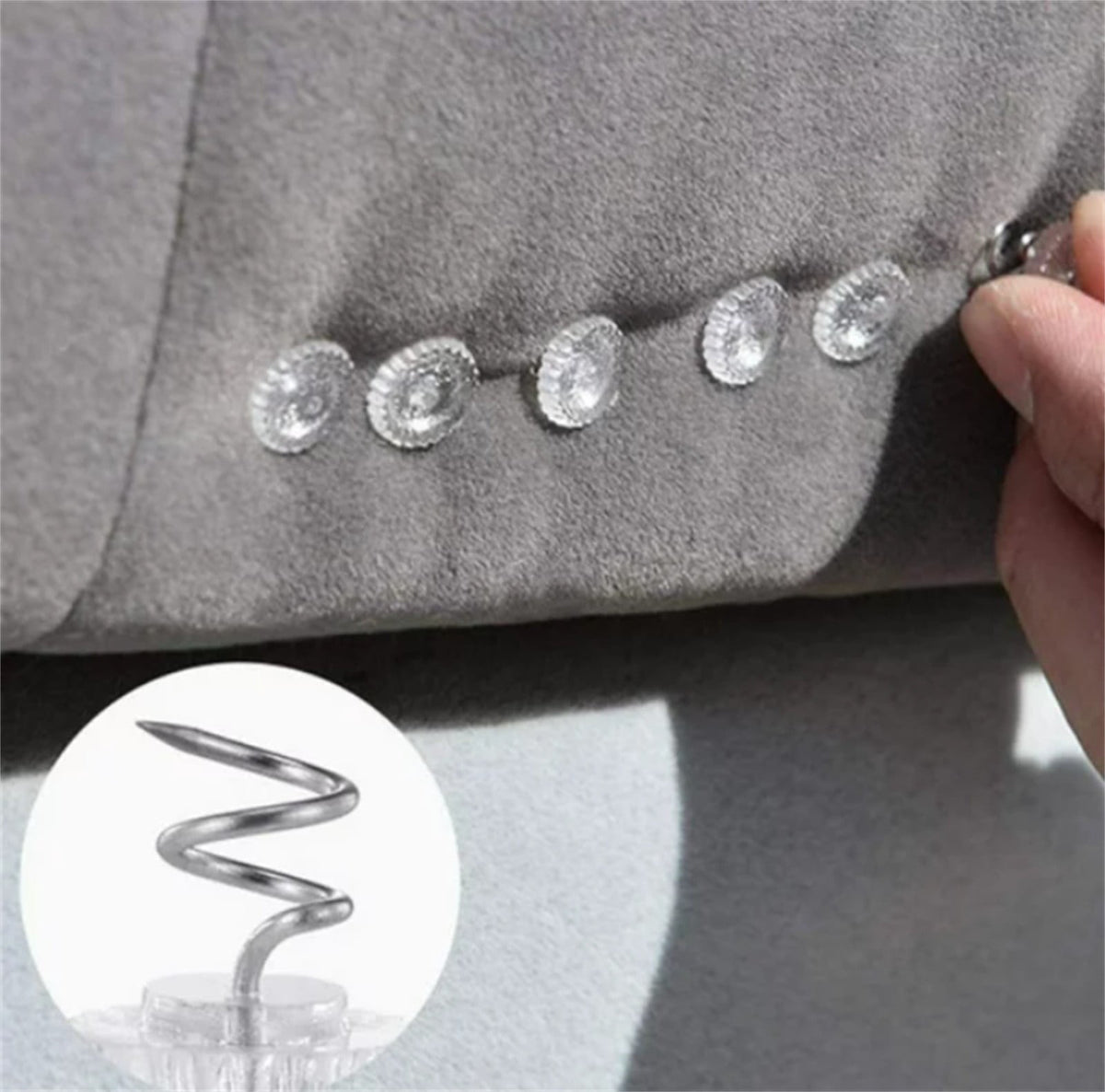 Bed Skirt Pins with Clear Heads for Upholstery, Slipcovers and Bedskirts, Upholstery Pins Twist，Bed Skirt Pins, Upholstery Tacks Twist Pins for Sofa, 50 Pcs, 0.6x0.39 0.6" x 0.39" Clear