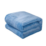 Fleece Throw Blanket for Couch,Super Soft Fuzzy Flannel Throw for Sofa, Luxury Plush Microfiber Bed Blanket, Cozy Home Decorative Velvet Gift Blanket,Fuzzy and Anti-Static(Grey 70x100cm) Blue2 70x100cm