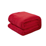 Fleece Throw Blanket for Couch,Super Soft Fuzzy Flannel Throw for Sofa, Luxury Plush Microfiber Bed Blanket, Cozy Home Decorative Velvet Gift Blanket,Fuzzy and Anti-Static(Grey 70x100cm) Red 70x100cm