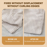 Duvet Clips - Duvet Holders - Duvet Cover Clamps - Anti-Slip Fastening - Duvet Buttons - Bedding Accessories - Duvet Fixation - Prevents Shifting - Bedroom Interior - Duvet Cover Holder - Handy - Beige and White - 30 Pieces