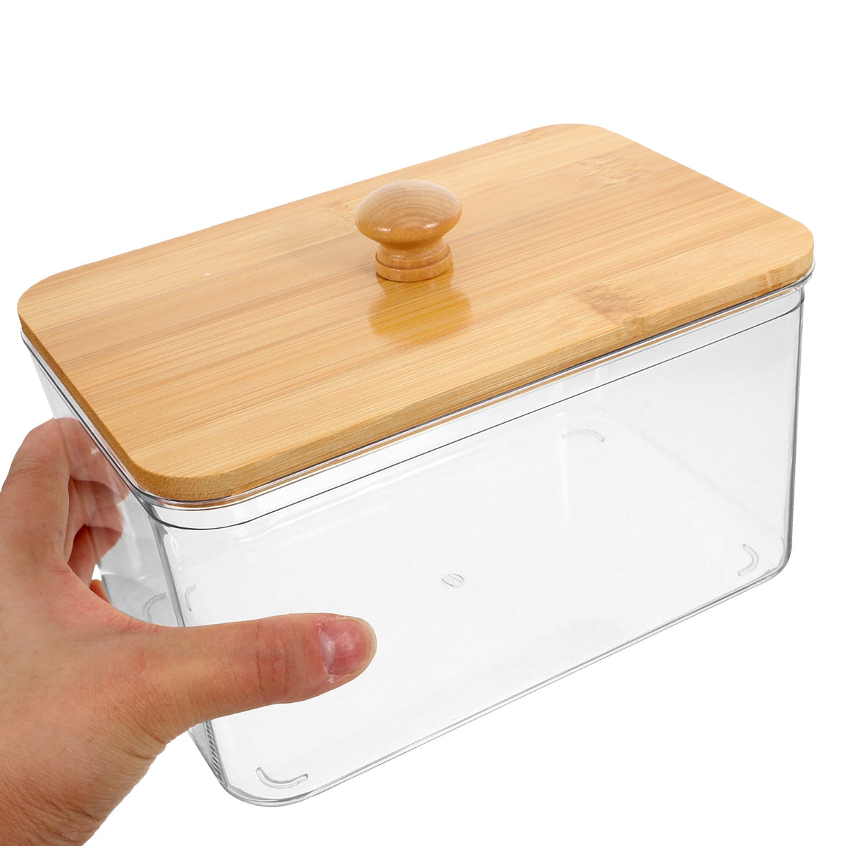 QIDITONG Laundry Sheet Holder With Lid Laundry Room Storage Containers Laundry Pod Container Jars Dryer Sheet Organizer Laundry Room Accessories 18.30X12.40X12.00CM Transparent