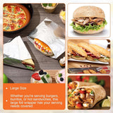 Tutuviw 50 Pcs Sandwich Wrap Paper Insulation Paper Aluminum Foil Sheets for Burgers Wrapping Pre-Cut Foil Paper Heavy Duty BBQ Burrito Wrapping Paper Foil Sheets & Tin Paper (12x12in)