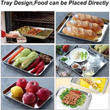Baking Sheet With Cooling Rack, Half Sheet Pan With Wire Rack Set, Oven Baking Tray and Rack Set,15.75x11.8inch,Non Toxic & Easy Clean,Heavy Duty 9"