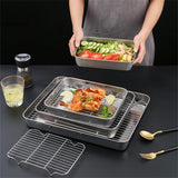 Baking Sheet With Cooling Rack, Half Sheet Pan With Wire Rack Set, Oven Baking Tray and Rack Set,15.75x11.8inch,Non Toxic & Easy Clean,Heavy Duty 9"