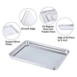 Baking Sheet With Cooling Rack, Half Sheet Pan With Wire Rack Set, Oven Baking Tray and Rack Set,15.75x11.8inch,Non Toxic & Easy Clean,Heavy Duty 10"