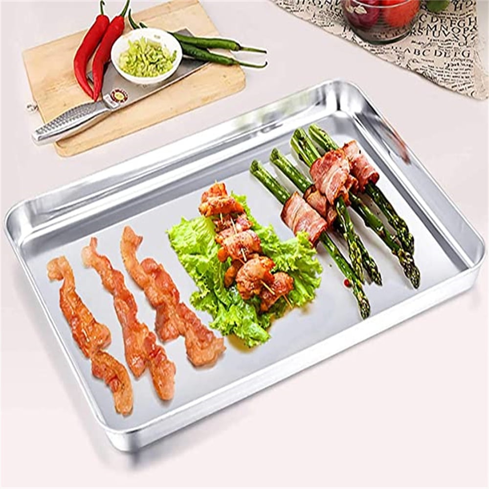 Baking Sheet With Cooling Rack, Half Sheet Pan With Wire Rack Set, Oven Baking Tray and Rack Set,15.75x11.8inch,Non Toxic & Easy Clean,Heavy Duty 10"