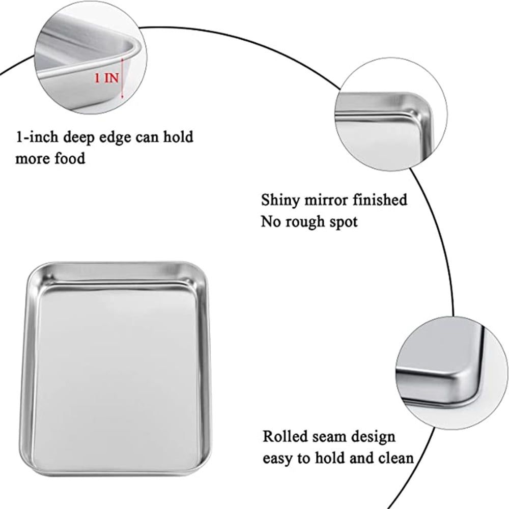 Baking Sheet With Cooling Rack, Half Sheet Pan With Wire Rack Set, Oven Baking Tray and Rack Set,15.75x11.8inch,Non Toxic & Easy Clean,Heavy Duty 12"