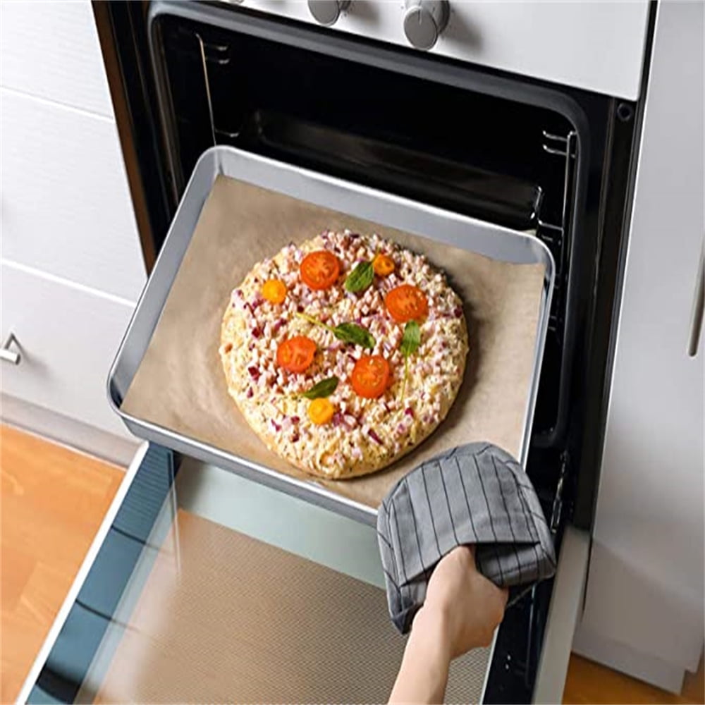 Baking Sheet With Cooling Rack, Half Sheet Pan With Wire Rack Set, Oven Baking Tray and Rack Set,15.75x11.8inch,Non Toxic & Easy Clean,Heavy Duty 15.75"