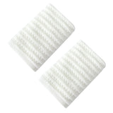 100% Cotton Soft and Absorbent Hand Towel-Waffle Hand Towels for Bathroom-Set of 2 Quick Drying Towels Milk white