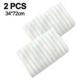 100% Cotton Soft and Absorbent Hand Towel-Waffle Hand Towels for Bathroom-Set of 2 Quick Drying Towels Milk white