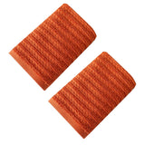 100% Cotton Soft and Absorbent Hand Towel-Waffle Hand Towels for Bathroom-Set of 2 Quick Drying Towels Warm orange