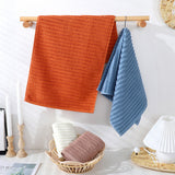 100% Cotton Soft and Absorbent Hand Towel-Waffle Hand Towels for Bathroom-Set of 2 Quick Drying Towels Warm orange