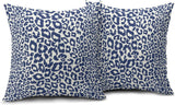 Lime Green White Leopard Print Pillow Covers 18x18 Inch Set of 2 Cheetah Animal Spots Decorative Throw Pillows For Couch Farmhouse Chinoiserie Pillow Cases Home Decor For Room Sofa Bed Porch Outdoor 18" x 18" Black Leopard
