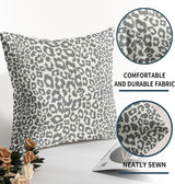Lime Green White Leopard Print Pillow Covers 18x18 Inch Set of 2 Cheetah Animal Spots Decorative Throw Pillows For Couch Farmhouse Chinoiserie Pillow Cases Home Decor For Room Sofa Bed Porch Outdoor 20" x 20" Black Leopard