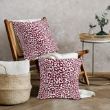 Lime Green White Leopard Print Pillow Covers 18x18 Inch Set of 2 Cheetah Animal Spots Decorative Throw Pillows For Couch Farmhouse Chinoiserie Pillow Cases Home Decor For Room Sofa Bed Porch Outdoor 16" x 16" Blue Leopard