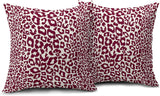 Lime Green White Leopard Print Pillow Covers 18x18 Inch Set of 2 Cheetah Animal Spots Decorative Throw Pillows For Couch Farmhouse Chinoiserie Pillow Cases Home Decor For Room Sofa Bed Porch Outdoor 16" x 16" Gray Leopard