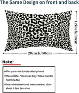 Lime Green White Leopard Print Pillow Covers 18x18 Inch Set of 2 Cheetah Animal Spots Decorative Throw Pillows For Couch Farmhouse Chinoiserie Pillow Cases Home Decor For Room Sofa Bed Porch Outdoor 12" x 20" Pink Leopard