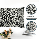 Lime Green White Leopard Print Pillow Covers 18x18 Inch Set of 2 Cheetah Animal Spots Decorative Throw Pillows For Couch Farmhouse Chinoiserie Pillow Cases Home Decor For Room Sofa Bed Porch Outdoor 12" x 20" Teal Leopard