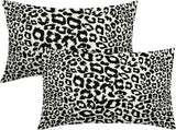 Lime Green White Leopard Print Pillow Covers 18x18 Inch Set of 2 Cheetah Animal Spots Decorative Throw Pillows For Couch Farmhouse Chinoiserie Pillow Cases Home Decor For Room Sofa Bed Porch Outdoor 12" x 20" Yellow Leopard