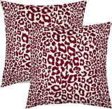 Lime Green White Leopard Print Pillow Covers 18x18 Inch Set of 2 Cheetah Animal Spots Decorative Throw Pillows For Couch Farmhouse Chinoiserie Pillow Cases Home Decor For Room Sofa Bed Porch Outdoor 16" x 16" Yellow Leopard