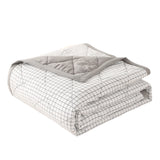 Summercome Cooling Quilt, Thin Quilts Summer Lightweight Comforter, Full Washed Cotton, Machine Washable, Soft Comfy Breathable Sleep Blanket for Hot Sleeper, Ultra-Cool Lightweight (Blue, Queen) Queen Blue