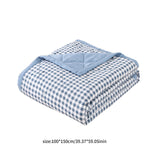 Summercome Cooling Quilt, Thin Quilts Summer Lightweight Comforter, Full Washed Cotton, Machine Washable, Soft Comfy Breathable Sleep Blanket for Hot Sleeper, Ultra-Cool Lightweight (Blue, Queen) Queen Light blue