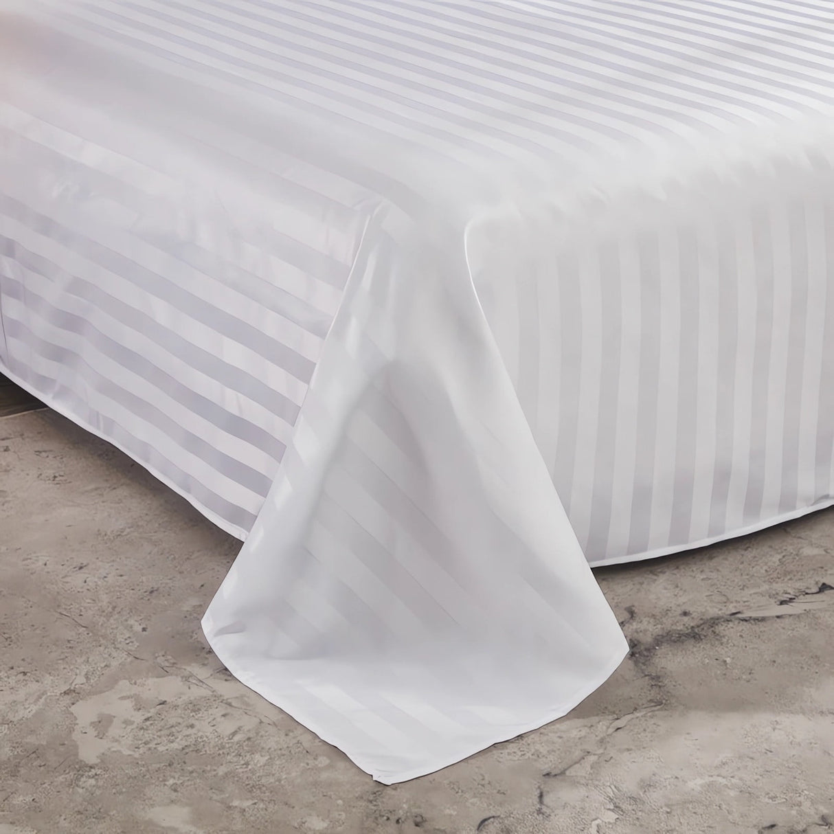Kdkad Bed Sheets, Pure Linen Sheets, Breathable and Serviceable Line King Size Sheets, Anti-Tear Line Bed Sheets, Machine Washable, Deep Pocket 91×79 in White