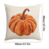 Darzheoy Fall Pillow Covers 18 x 18 inch Pumpkin Maple leaves Throw Pillow Covers Outdoor Autumn Thanksgiving Harvest Farmhouse Pillowcase Cushion Case for Home Sofa Fall Decor A