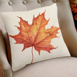 Darzheoy Fall Pillow Covers 18 x 18 inch Pumpkin Maple leaves Throw Pillow Covers Outdoor Autumn Thanksgiving Harvest Farmhouse Pillowcase Cushion Case for Home Sofa Fall Decor B