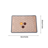 Chmadoxn Baking Mats Cookies Sheet, Non-Stick Mats for Baking, Easy Clean & Reusable Oven Baking Sheet for Making Macaroons, Cookies 16.5×11.6 in Gray