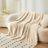 Kdkad Super Soft Throw Blanket, Cooling Blankets, Cotton Bed Blanket, Cotton Thermal Throw Blanket, Lightweight Throw Breathable Premium Soft Comfortable Machine Washable Blanket for All Season 39.3×59 in Green