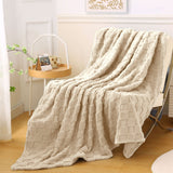 Kdkad Super Soft Throw Blanket, Cooling Blankets, Cotton Bed Blanket, Cotton Thermal Throw Blanket, Lightweight Throw Breathable Premium Soft Comfortable Machine Washable Blanket for All Season 39.3×59 in White