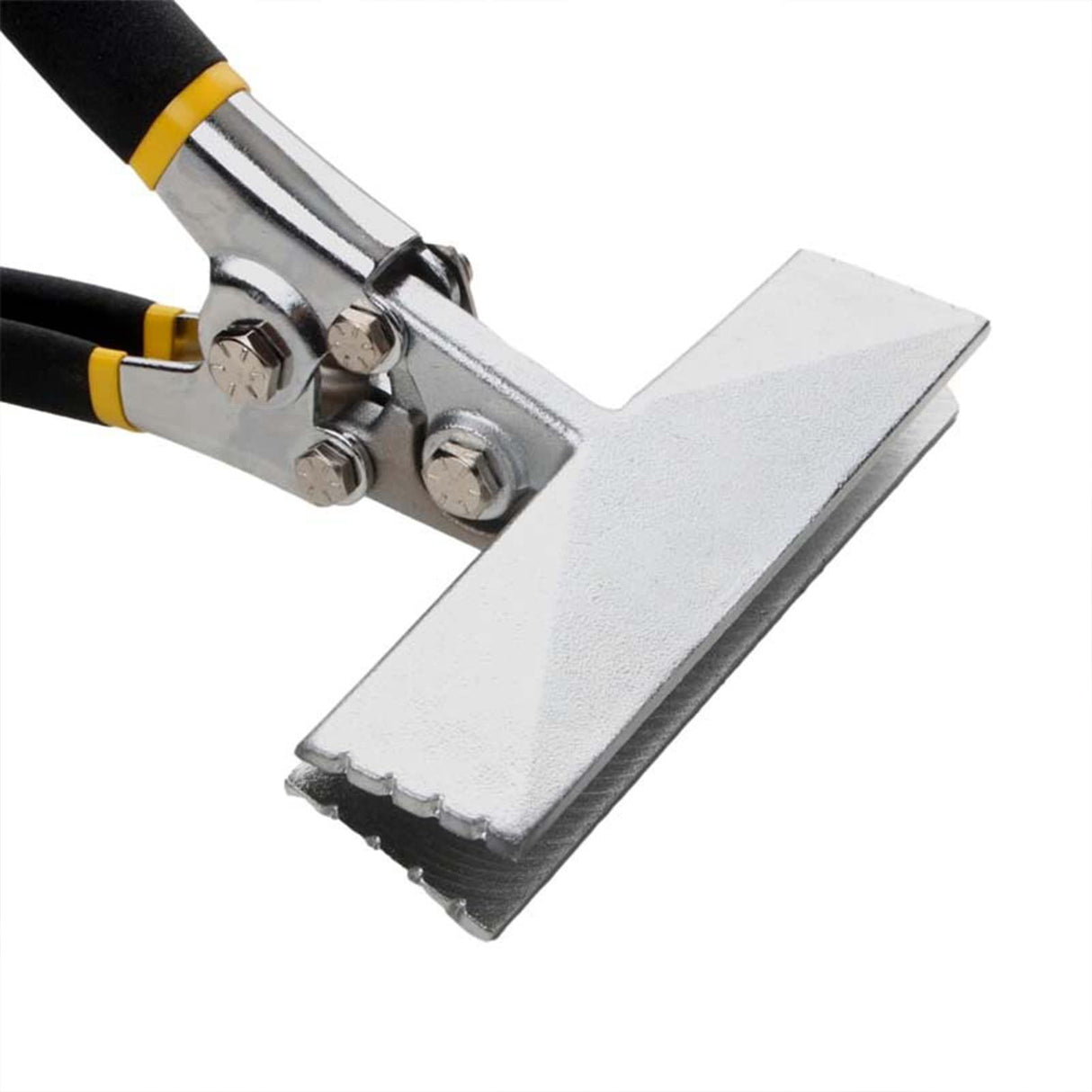 Hand Seamer Depth Markings Straight Jaw Sheet Metal Bender Tools for Bending and Flattening Sheet Metal with Double Dipped Cushion Handle（Straight style）