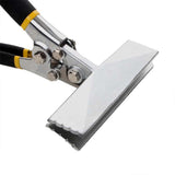 Hand Seamer Depth Markings Straight Jaw Sheet Metal Bender Tools for Bending and Flattening Sheet Metal with Double Dipped Cushion Handle（Straight style）