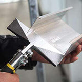 Hand Seamer Depth Markings Straight Jaw Sheet Metal Bender Tools for Bending and Flattening Sheet Metal with Double Dipped Cushion Handle（Straight style）