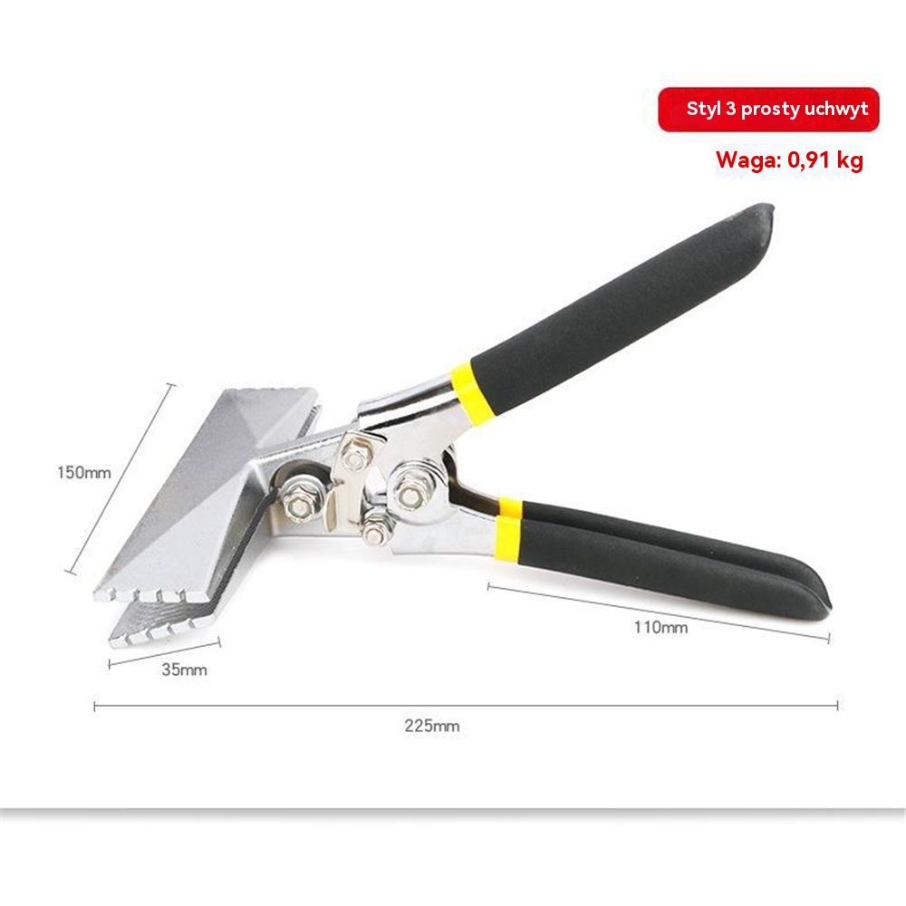 Hand Seamer Depth Markings Straight Jaw Sheet Metal Bender Tools for Bending and Flattening Sheet Metal with Double Dipped Cushion Handle（Straight style）