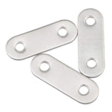 1.85 inch 2 Holes Stainless Steel Flat Mending Repair Plate Bracket Connector,Flat Straight Brace Fixing Joint Bracket Pack of 3